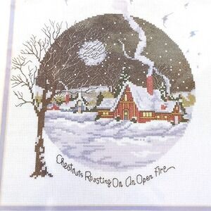 Needle Treasures Counted Cross Stitch Kit Chestnuts Roasting 02900 Christmas New